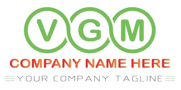 Diseño de las letras del logotipo de VGM