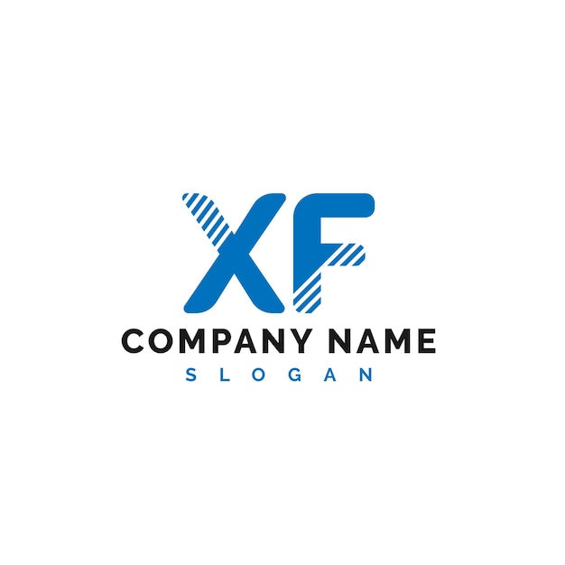 Diseño de letras del logotipo XF Vector de ilustraciones del logotipo de letras XF