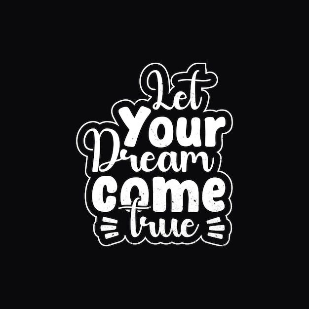 Diseño de letras motivacionales para camisetas