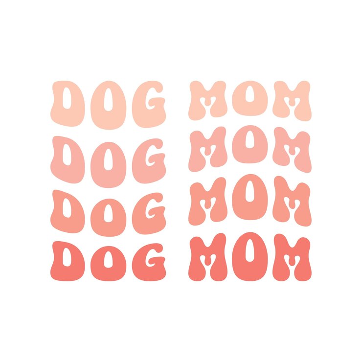 Diseño de letras de tipografía retro de Dog Mama