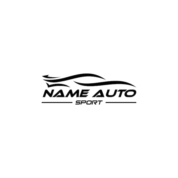 Diseño de letrero de logotipo de automóvil