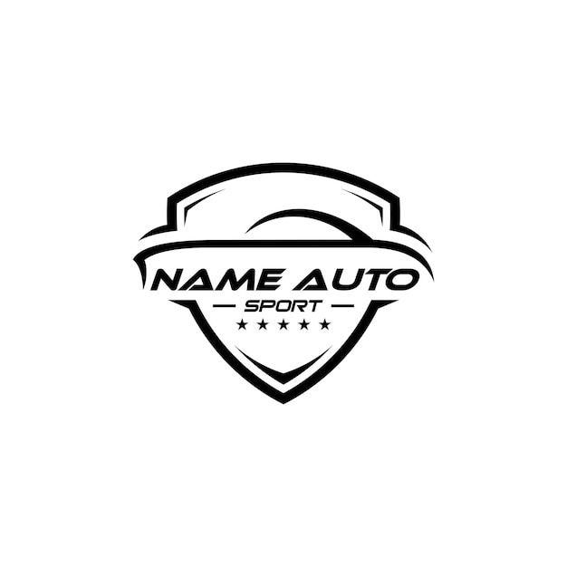 Diseño de letrero de logotipo de automóvil
