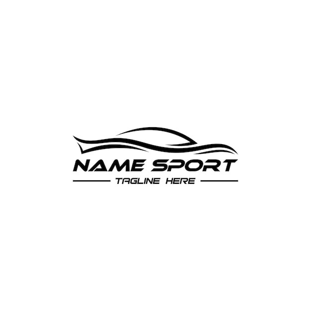 Diseño de letrero de logotipo de automóvil