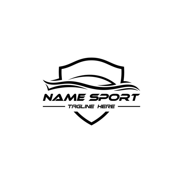 Diseño de letrero de logotipo de automóvil