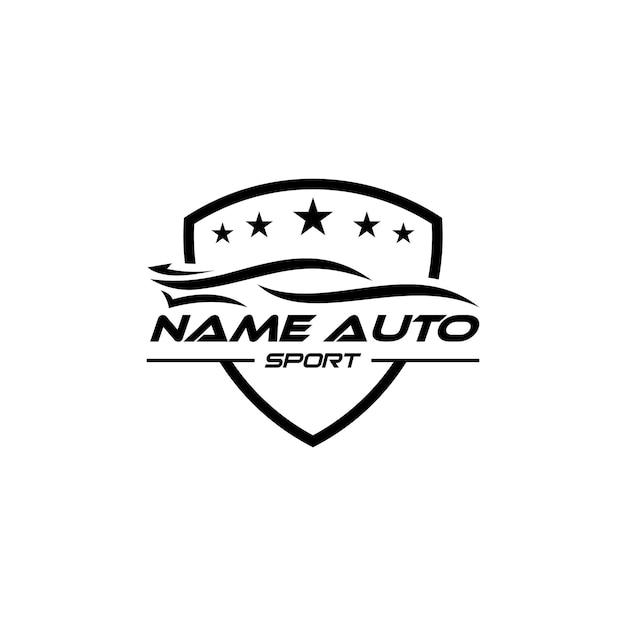 Diseño de letrero de logotipo de automóvil