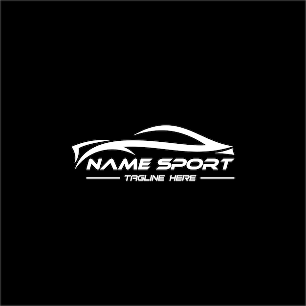 Diseño de letrero de logotipo de automóvil