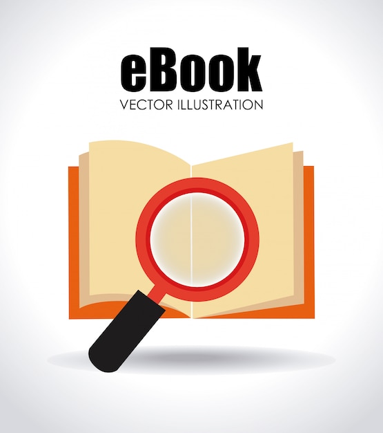 Vector diseño de libros electrónicos