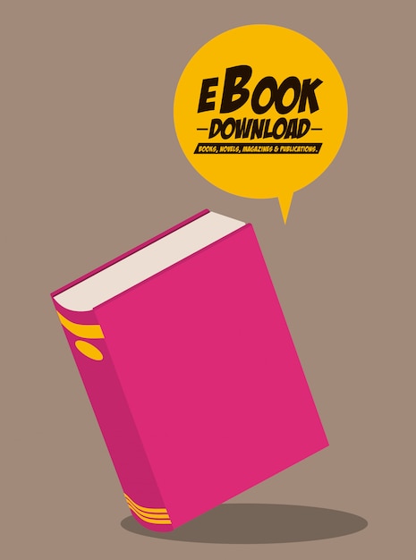 Vector diseño de libros electrónicos