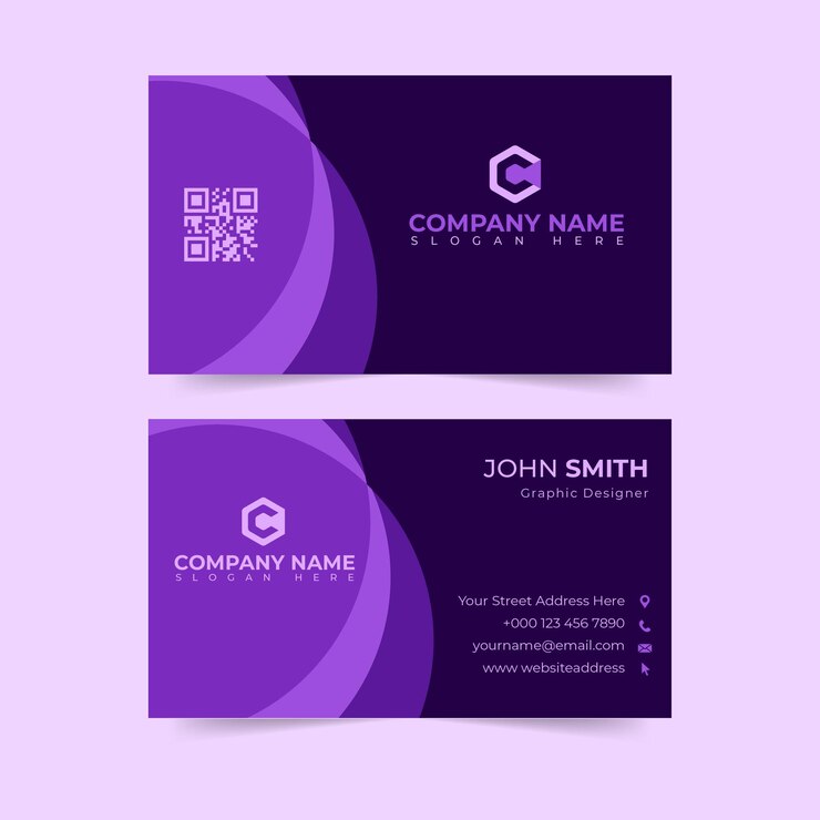 Diseño limpio de tarjetas de visita
