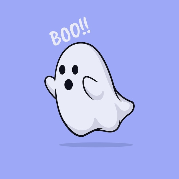 Vector diseño lindo del ejemplo del fantasma de halloween