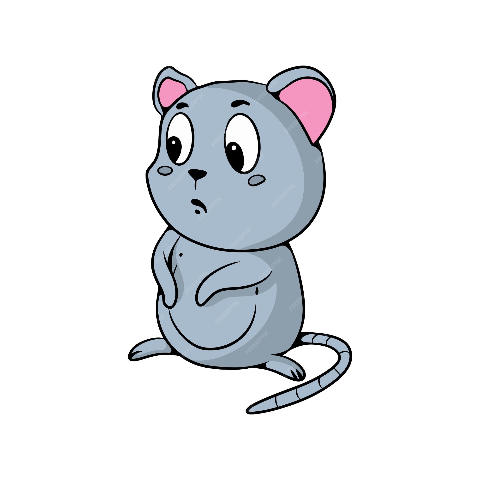 Diseño lindo del ejemplo de la historieta del pequeño ratón | Vector Premium Diseño lindo del ejemplo de la historieta del pequeño ratón | Vector Premium