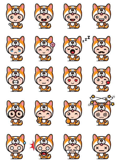 diseño lindo de la mascota del perro