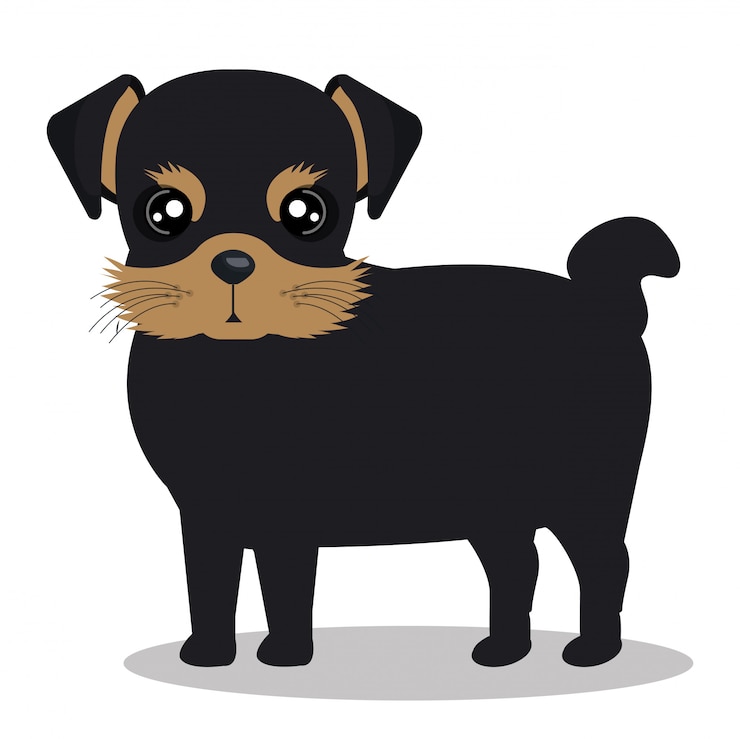Vector diseño lindo perro