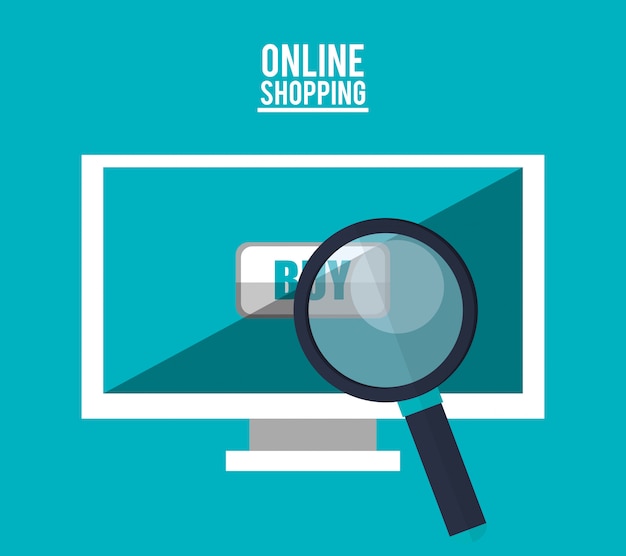 Diseño en línea de computadoras y compras