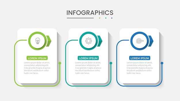 Diseño de línea delgada de infografía vectorial con iconos de marketing Concepto de negocio con 4 opciones