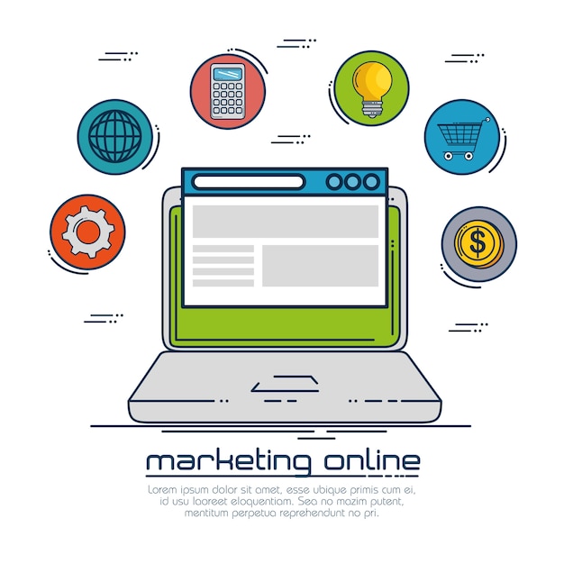 Diseño en línea de marketing
