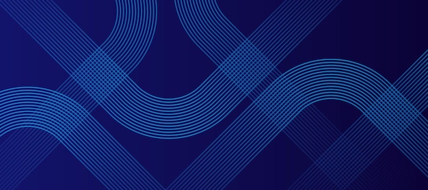 Diseño de líneas azules abstractas