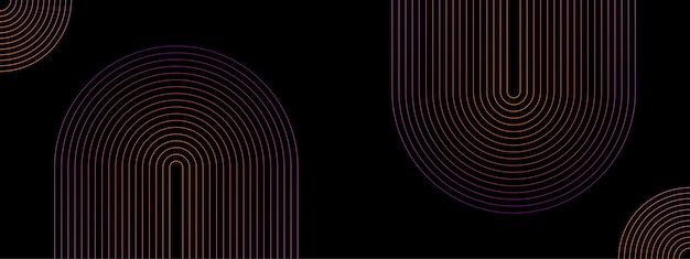 Diseño de líneas fluidas abstractas vectoriales