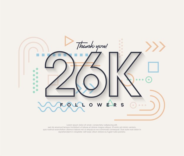 Diseño de líneas muchas gracias a los 26k seguidores