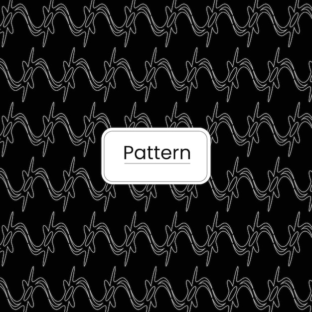 Diseño de líneas o rayas onduladas en blanco y negro de fondo de onda abstracta Arte óptico