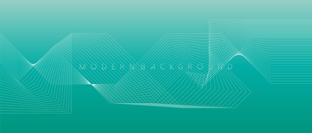 Diseño de líneas onduladas y geométricas abstractas de fondo moderno. ilustración vectorial