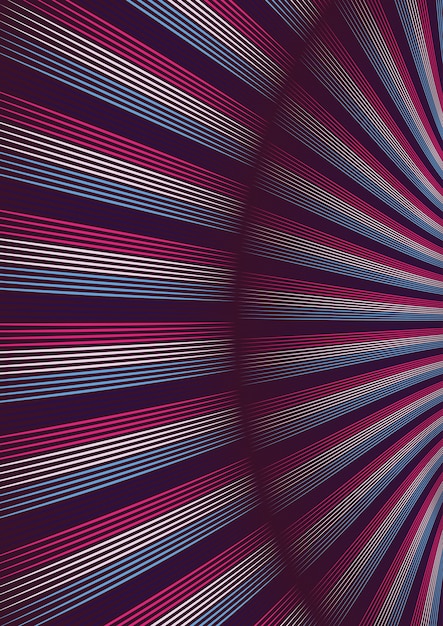 Diseño de líneas psicodélicas abstractas