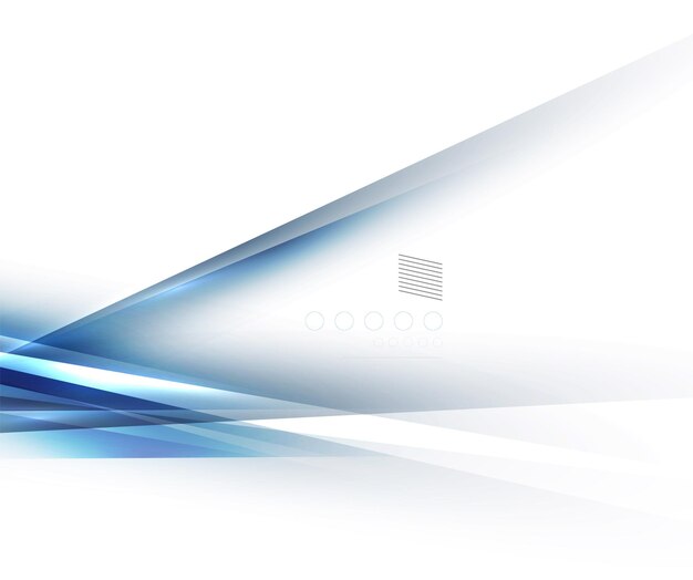 Diseño de líneas rectas de sombra de luz azul