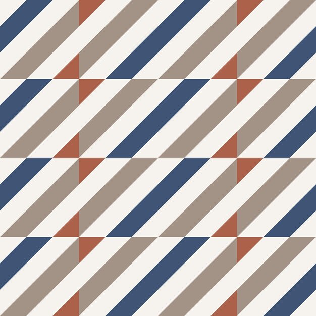 Diseño de líneas retro de los años 70 patrón vectorial sin costuras
