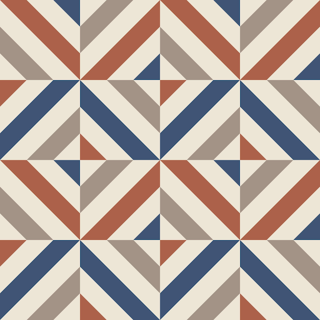 Diseño de líneas retro de los años 70 patrón vectorial sin costuras