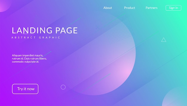 Diseño Líquido Patrón Fluido Azul Brillante Cartel Moderno Centrico