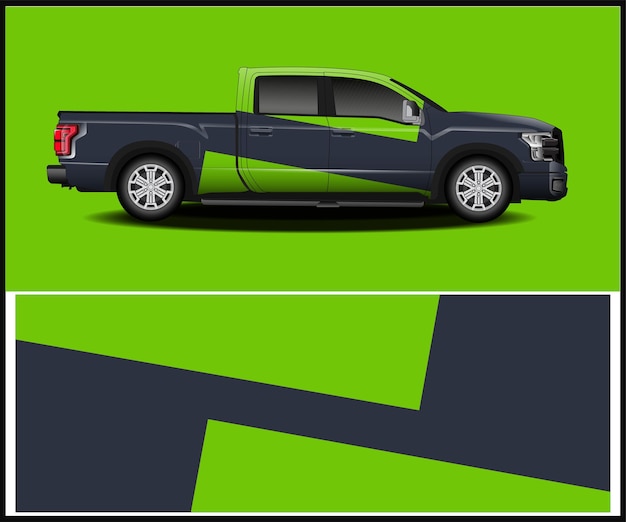Diseño de livery de envoltura de automóviles de estilo moderno