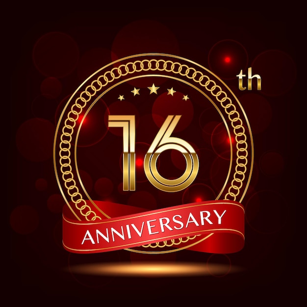 Diseño de Logo 16 Aniversario