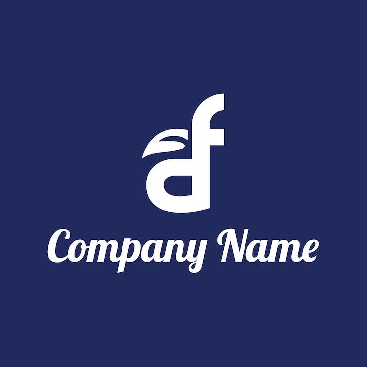 Vector diseño de logo afaf carta logoaf logologo diseño de logotipo minimalista diseño de logotipo círculo logotipo