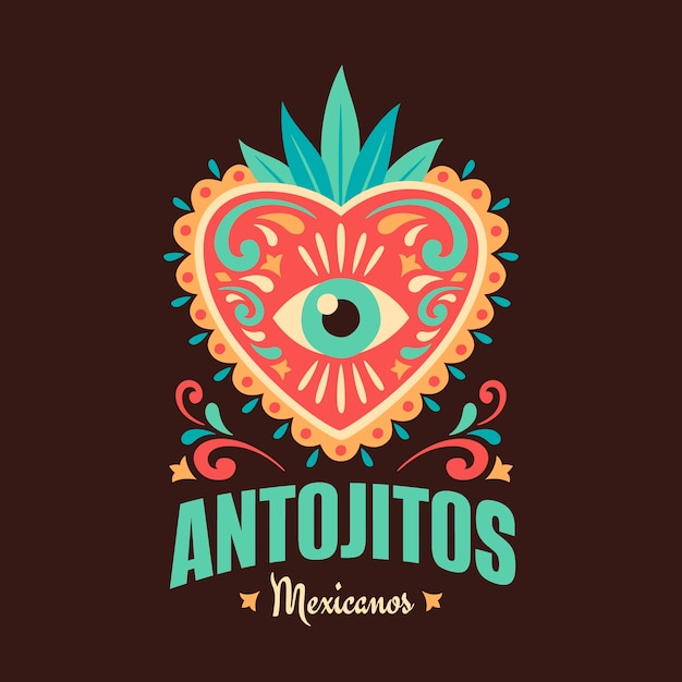 Diseño de logo de antojitos dibujados a mano