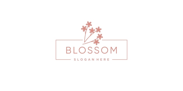 Diseño de logo de belleza para mujer Vector Premium