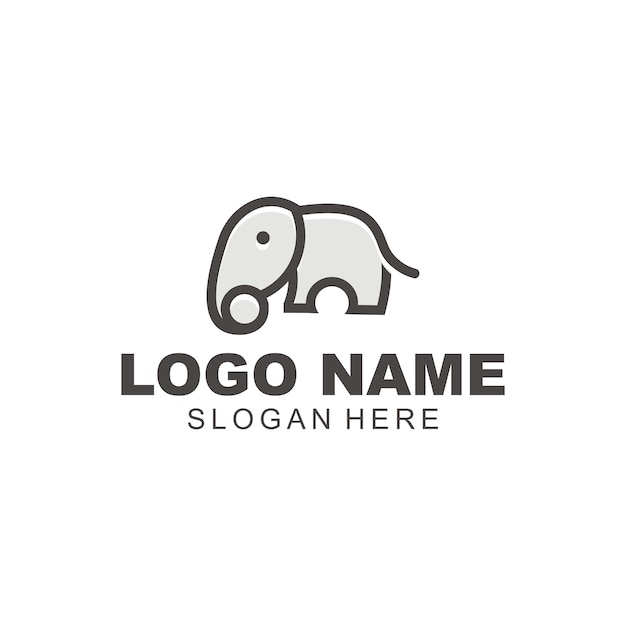 Diseño de Logo e icono Elefante