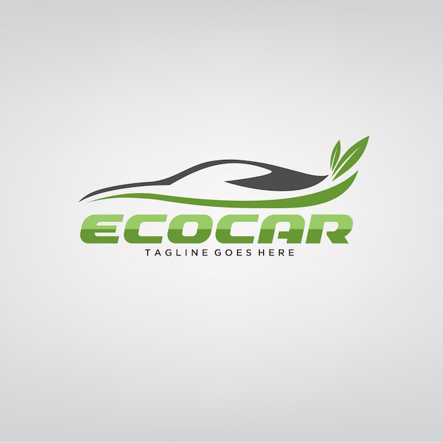 Vector diseño de logo eco car