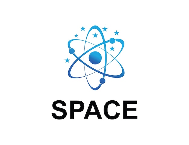 Vector diseño de logo espacial