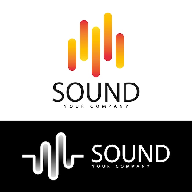 Vector diseño de logo de estudio de sonido