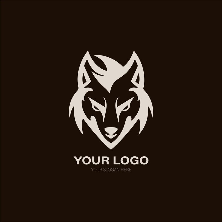Vector diseño de logo de fox con diseño minimalista.