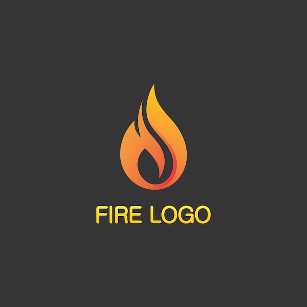 Diseño de logo de fuego