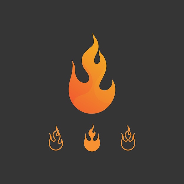 Diseño de logo de fuego