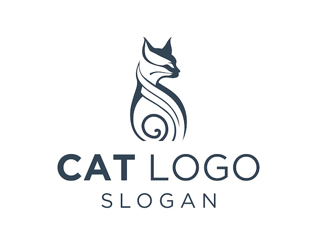 Diseño de logo de gato