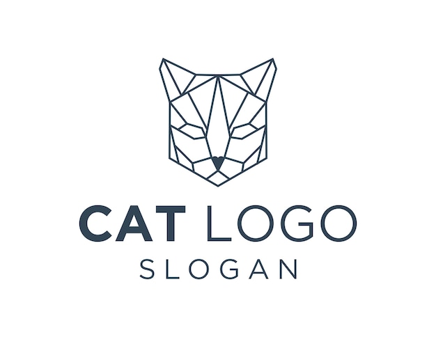 Diseño de logo de gato