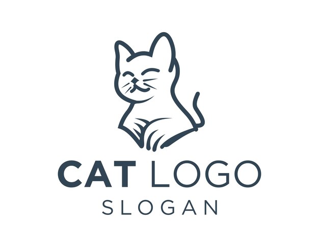 Diseño de logo de gato