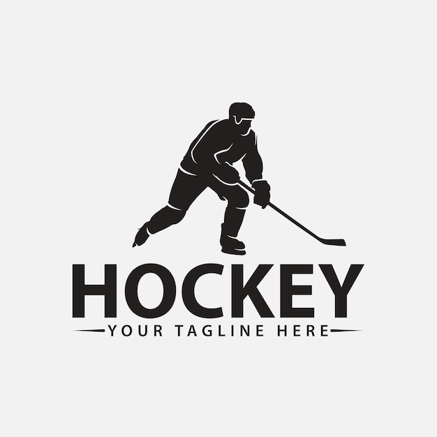 Diseño de logo de hockey