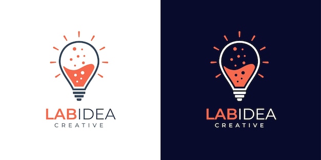 Vector diseño de logo lab and idea