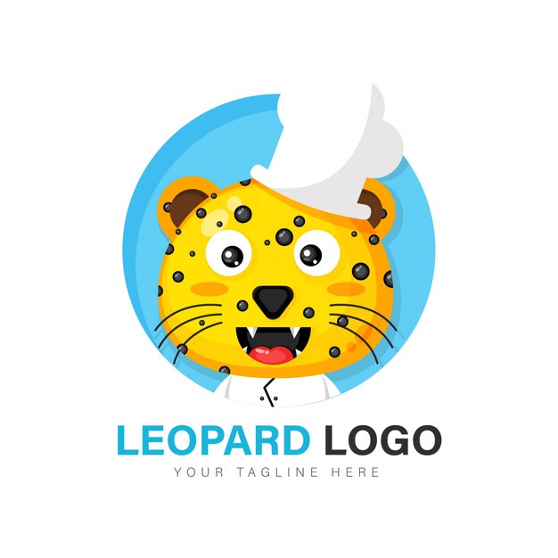 Diseño de logo de leopardo