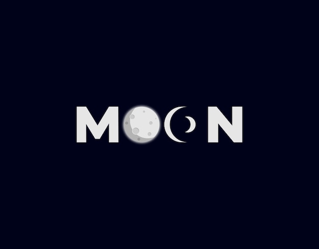Diseño de logo de luna