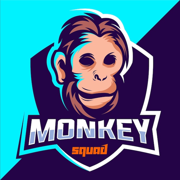Diseño de logo de monkey squad esport